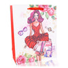 Sacs cadeau femme en robe  19,5 x 23,5 cm
