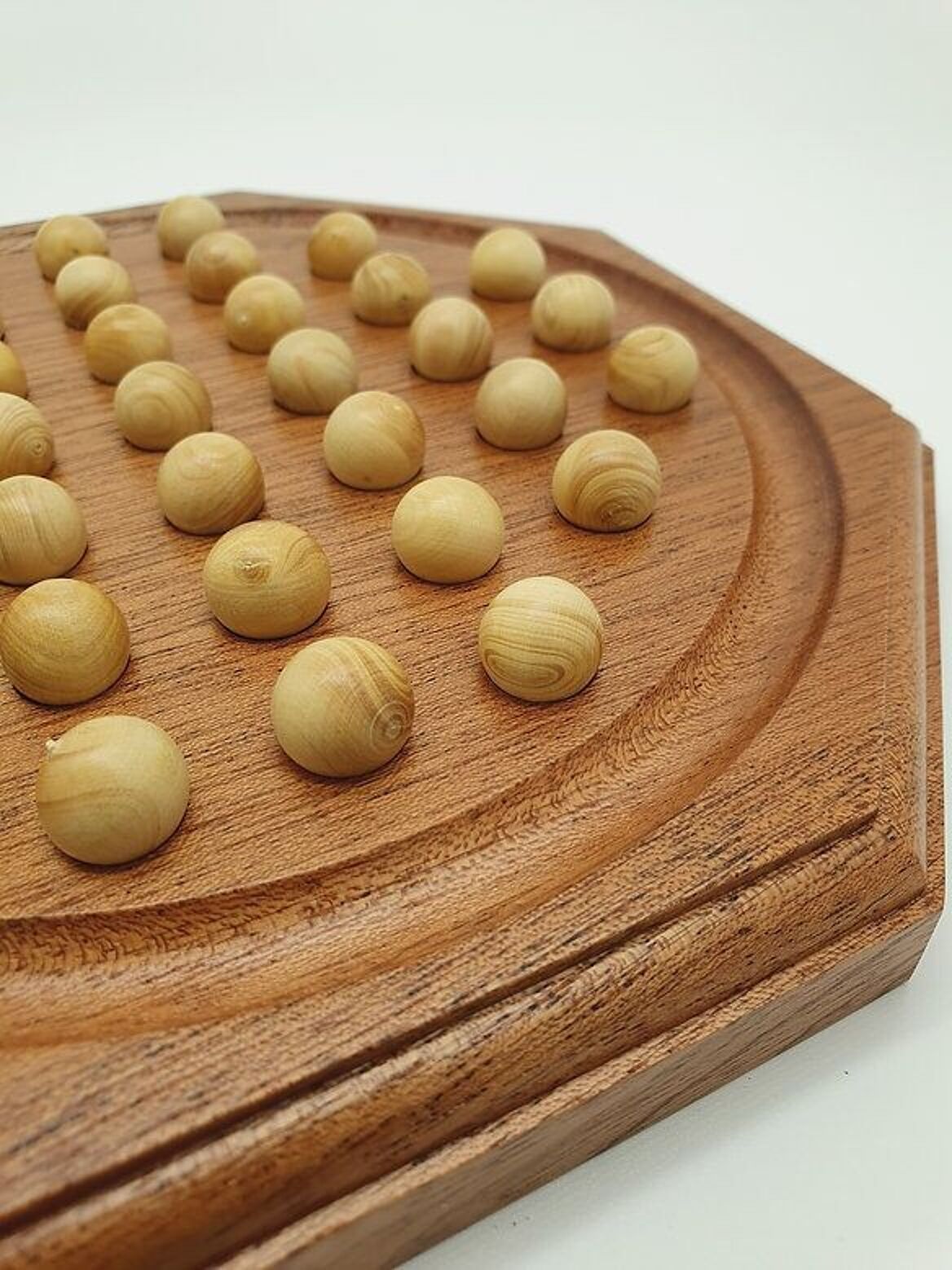 Solitaire Octogonal Ø 22cm - Billes en buis